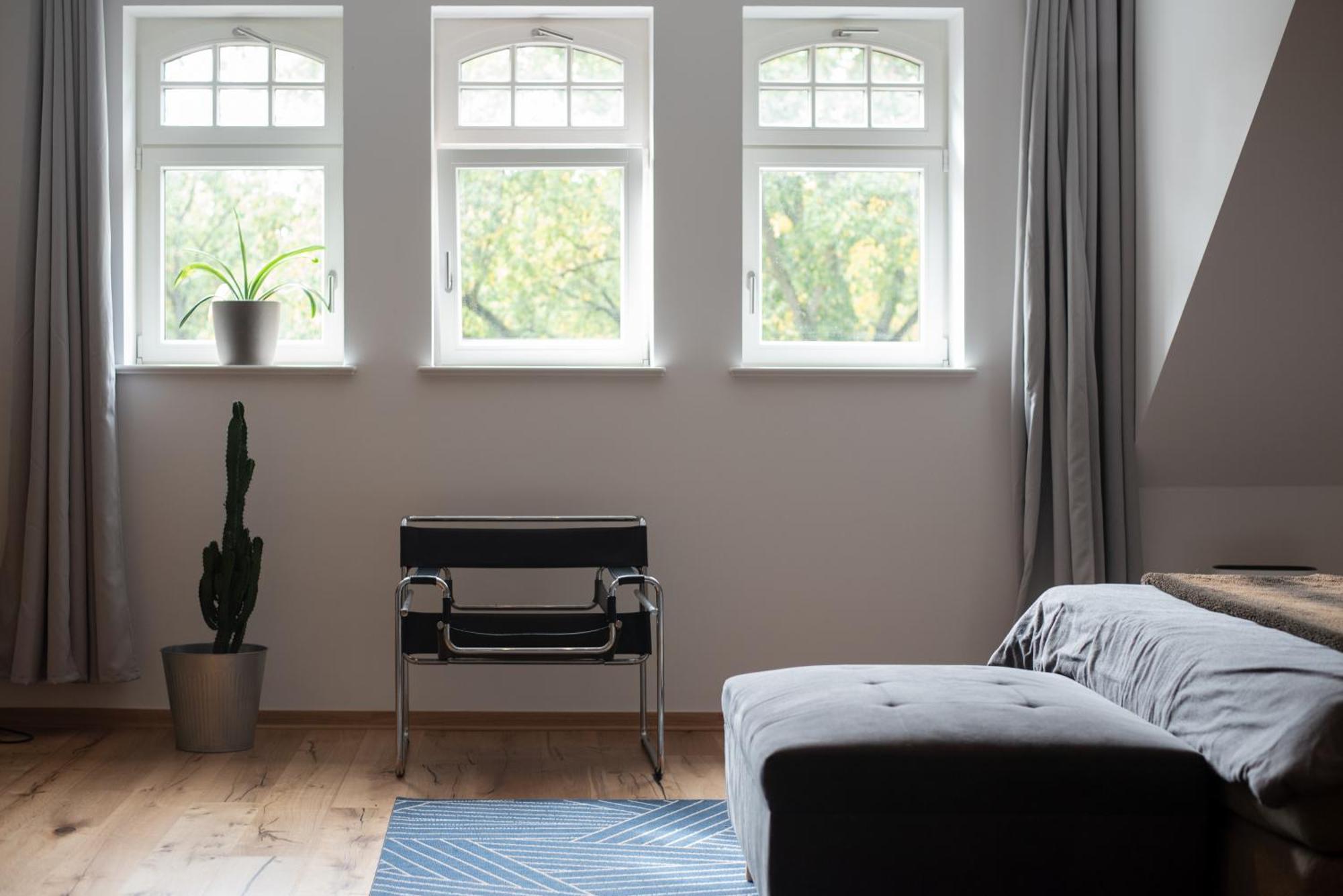 Apartment Mit Parkblick & Massagestuhl Leipzig Exterior foto